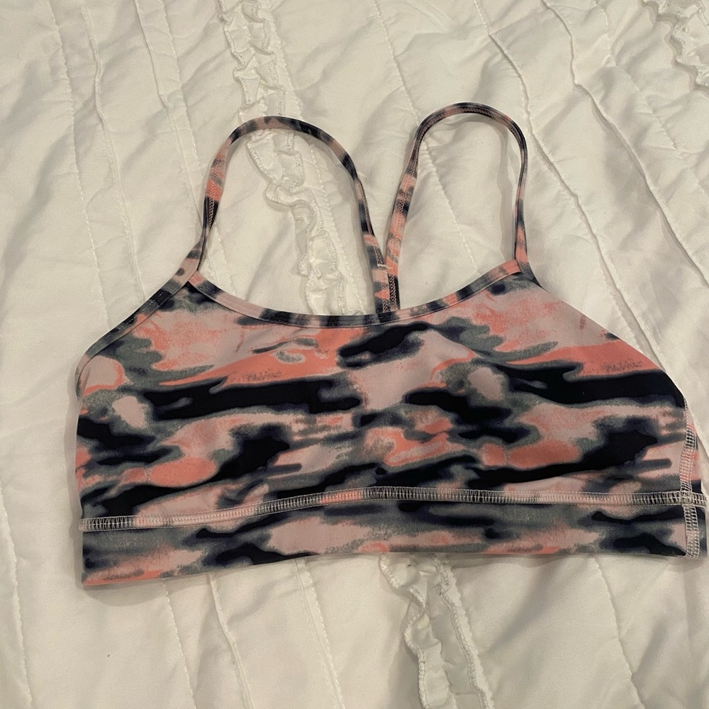 Lululemon Pink Camo Sports Bra